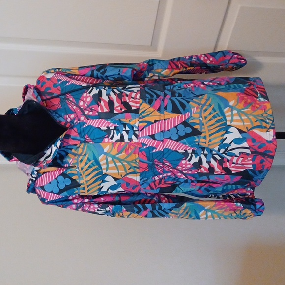 Lauren James Anorak Tropical Print Rain Jacket ** SZ M - Picture 3 of 11